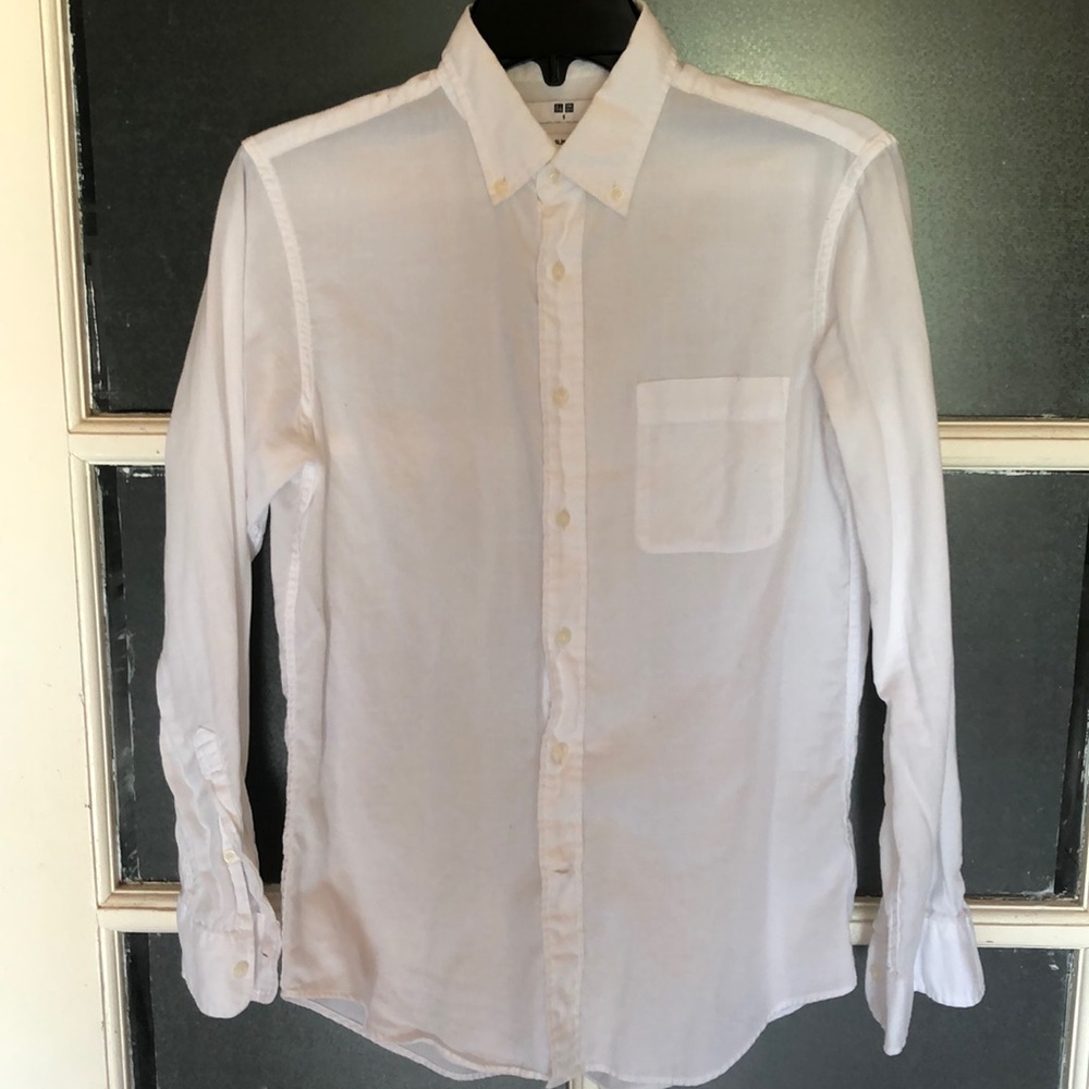 White Cotton Button down